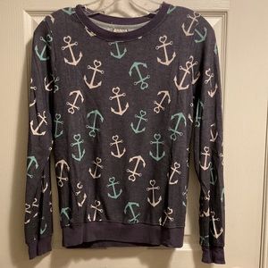 🤎 Eye Shadow Women’s Sweater with Anchor Pattern (size S)